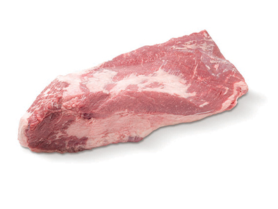 A cut of raw Brisket.