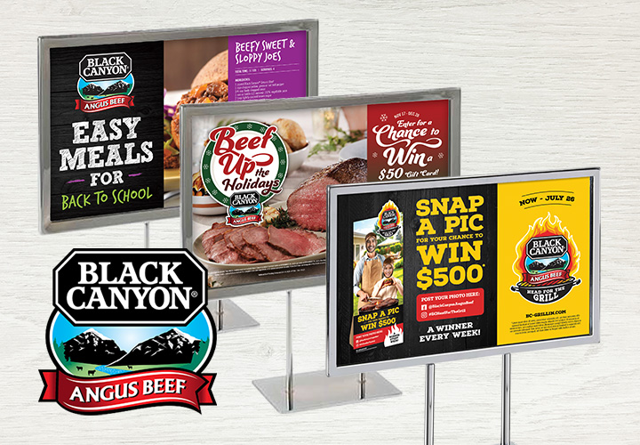Black Canyon POS examples with the Black Canyon Logo